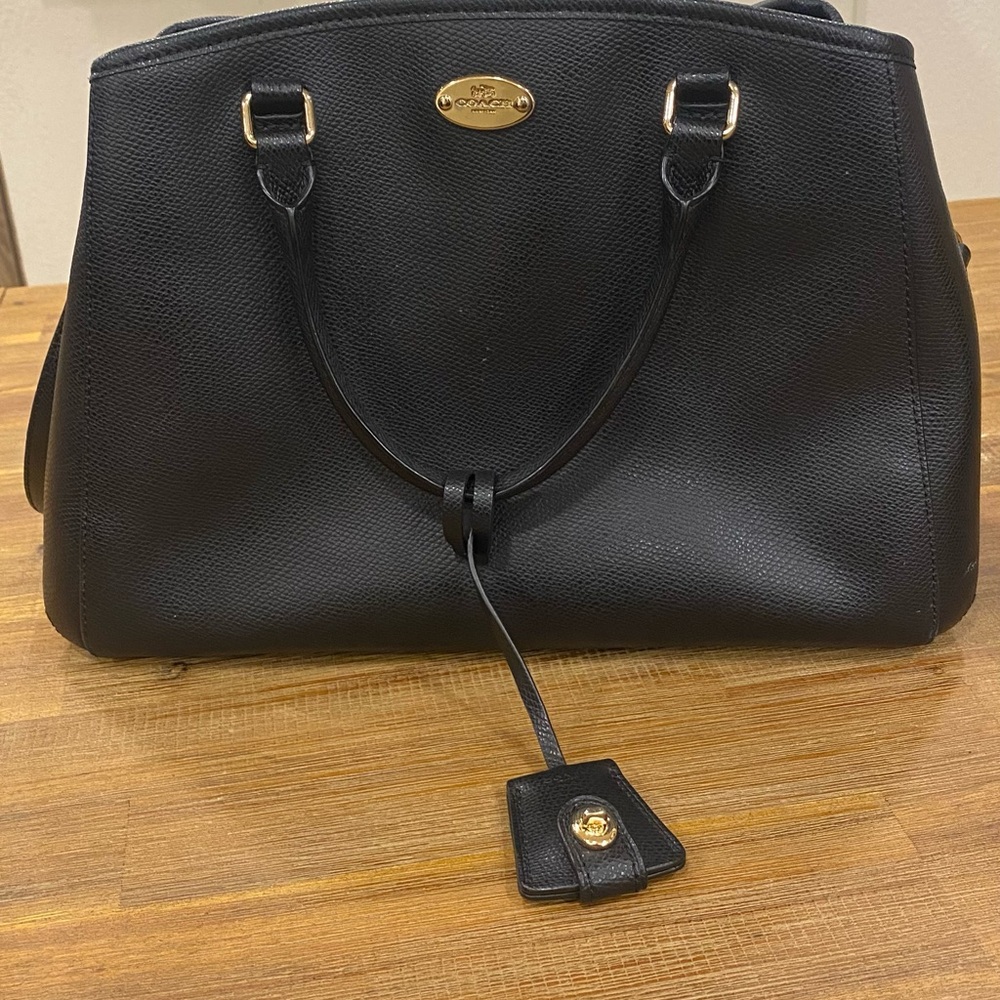 COACH Crossgrain Leather Small Margot Carryall Satchel F34607